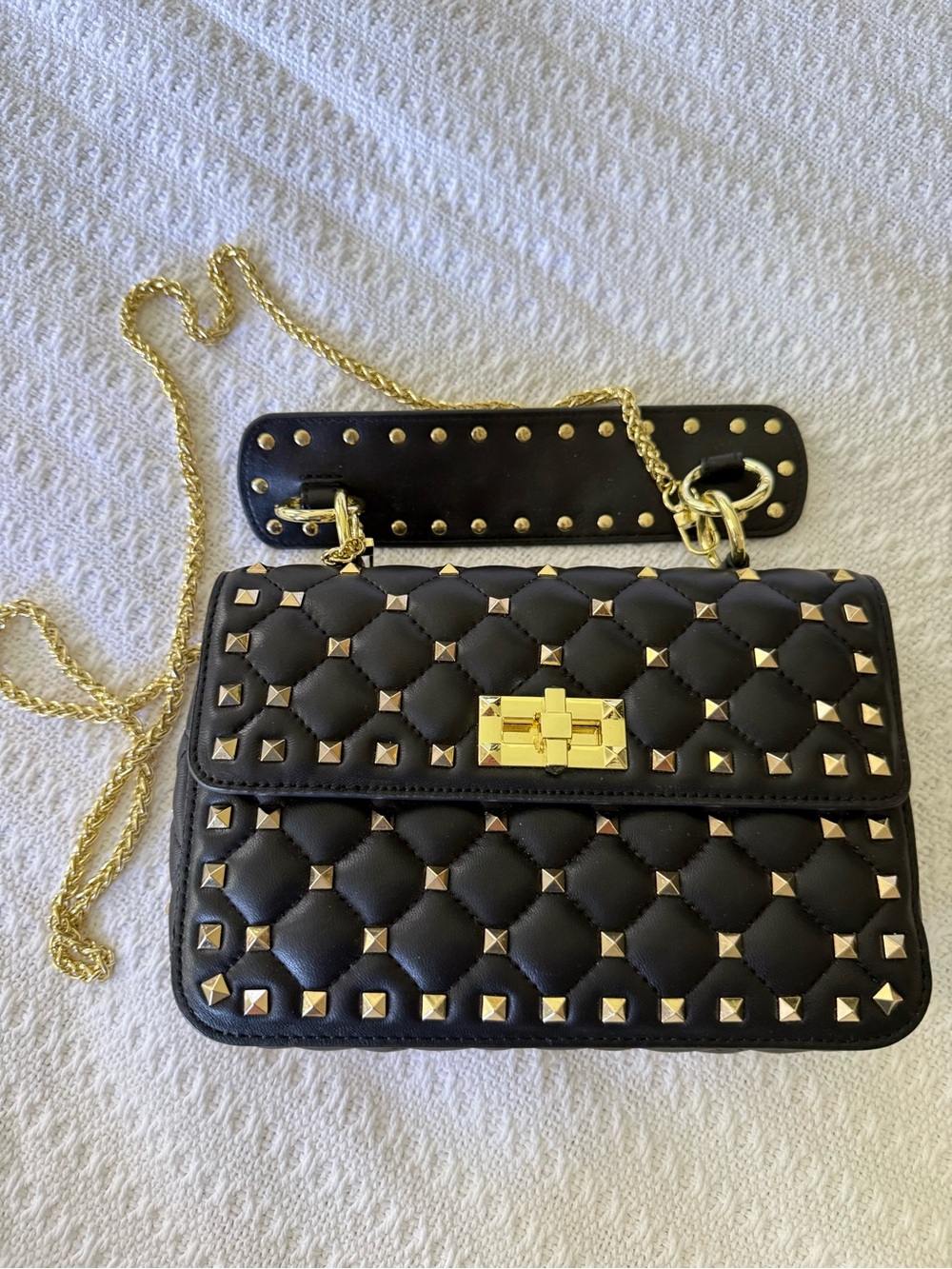 Black Studded Pocketbook